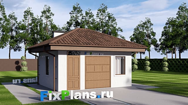 Одноэтажный дом F-17405