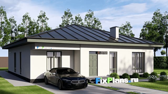 Одноэтажный дом F-20708